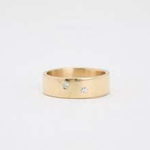 Ring mit Diamant (0,05 ct) in 14K Gold Größe 7¾ | Vintage Massivgold