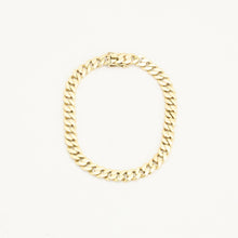 Curb Bracelet in 14K Gold, 7.48 inches | Vintage Solid Gold | Quality