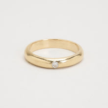 Ring with diamond (0.07 ct) in 14K Gold size 6½ | Solid Gold | Fine
