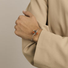 Ole Lynggaard Bangle with pearl and coralwith diamond (0.25 ct) in 14K