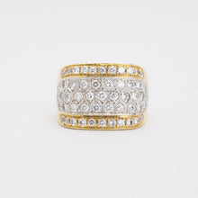 Ring with diamond (1.51 ct) in 18K Gold and white gold size 6