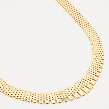 Brick Necklace in 14K Gold, 15.75 inches | Solid Gold | Minimalistic
