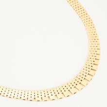 Brick Necklace in 14K Gold, 16.73 inches | Real Genuine Gold