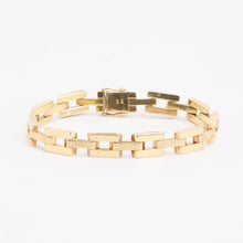 Block Bracelet in 14K Gold, 7.48 inches | Solid Gold | Quality Fine