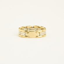 Bague en or 18 carats et or blanc, taille 6¾ - 7¼ | Or massif vintage