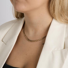 Brick Necklace in 14K Gold, 17.32 inches | Real Genuine Gold