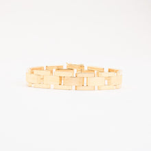 Block Bracelet in 14K Gold, 7.28 inches | Real Genuine Gold | Quality