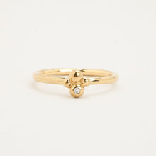 Ring with and Zirconia in 8K Gold size 8¾ | Solid Gold | Fine