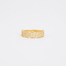 Ring with and Zirconia in 21K Gold size 4½ | Real Genuine Gold