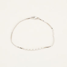 Venezia Bracelet in 14K White gold, 7.09 inches | Solid Gold