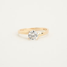 Ring with and Zirconia in 14K Rose gold size 6¾ | Solid Gold | Fine
