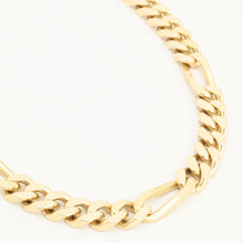 BNH Figaro Necklace in 14K Gold, 21.06 inches | Vintage Solid Gold