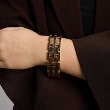 Block Bracelet in 14K Gold, 7.48 inches | Real Genuine Gold | Premium