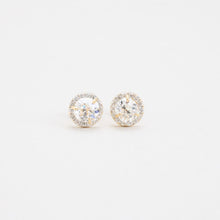 Earrings with diamond (1.5 ct) in 14K Gold and white gold, 0.28