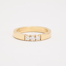 Ring with diamond (0.3 ct) in 14K Gold size 8¾ | Solid Gold