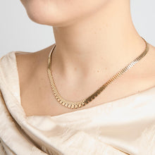 Brick Necklace in 14K Gold, 17.72 inches | Real Genuine Gold