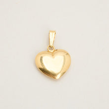 Heart Pendant in 14K Gold, 0.79 inches | Real Genuine Gold | Fine