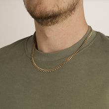 Curb Necklace in 10K Gold, 20.08 inches | Vintage Solid Gold | Fine