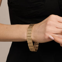 Y-link Bracelet in 14K Gold, 7.48 inches | Vintage Solid Gold