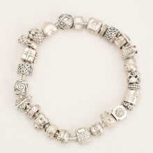 Pandora Snake chain Bracelet with Zirconia and peridot in 925 sterling