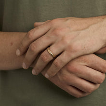 Band ring in 14K yellow gold, Size 8¾