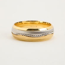 Ring in 14K Gold and white gold size 10 | Vintage Solid Gold