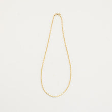 Anchor chain Necklace in 14K Gold, 17.13 inches | Real Genuine Gold