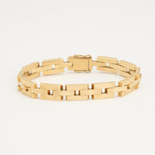 Block Bracelet in 14K Gold, 7.68 inches | Solid Gold | Premium Real