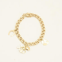 Bracelet Bismarck Foi, Espérance et Amour en or 14 carats, 19 cm | Massif