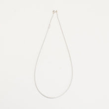 Anchor chain Necklace in 18K White gold, 17.72 inches | Solid Gold