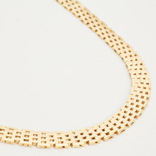 Brick Necklace in 14K Gold, 16.14 inches | Real Genuine Gold