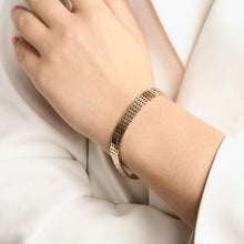 Brick Bracelet in 14K Gold, 7.28 inches | Real Genuine Gold
