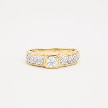 Ring with diamond (0.46 ct) in 14K Gold size 9¼ | Real Genuine Gold