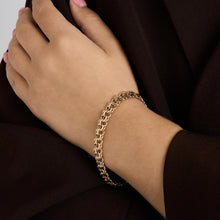 Bismarck Bracelet in 14K Gold, 7.68 inches | Vintage Solid Gold