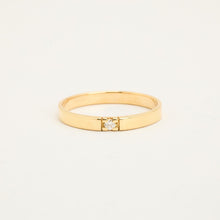 Ring with diamond (0.02 ct) in 14K Gold size 6¾ | Solid Gold