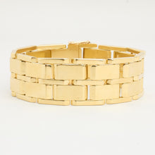 Block Bracelet in 14K Gold, 7.09 inches | Real Genuine Gold | Quality