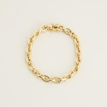 BNH Ankerkettenarmband aus 14 Karat Gold, 7,09 Zoll | Echtes Gold
