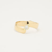 Ring with and Zirconia in 14K Gold size 7¼ | Vintage Solid Gold