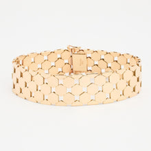Beehive Bracelet in 14K Gold, 7.28 inches | Real Genuine Gold
