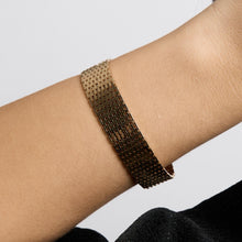 Brick Bracelet in 14K Gold, 6.89 inches | Vintage Solid Gold