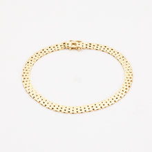 Brick Bracelet in 14K Gold, 7.68 inches | Solid Gold | Fine Jewelry