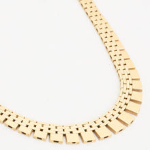 Brick Necklace in 14K Gold, 15.16 inches | Real Genuine Gold
