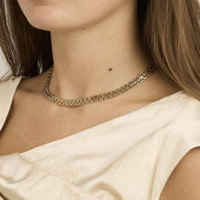 X-link Necklace in 14K Gold, 15.75 inches | Vintage Solid Gold