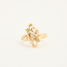 Ring with diamond (0.05 ct) in 14K Gold size 5¼ - 5¾ | Solid Gold
