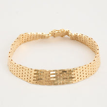 Brick Bracelet in 14K Gold, 7.09 inches | Solid Gold | Quality Fine