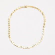 Brick Necklace in 14K Gold, 15.16 inches | Vintage Solid Gold