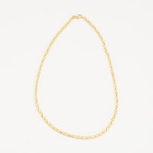 Byzantine chain Necklace in 14K Gold, 16.54 inches | Real Genuine