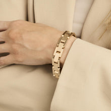 Block Bracelet in 14K Gold, 7.09 inches | Real Genuine Gold | Fine