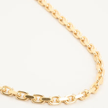 Anchor chain Necklace in 14K Gold, 27.56 inches | Vintage Solid Gold