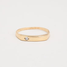Ring with and Zirconia in 14K Gold size 8½ | Real Genuine Gold
